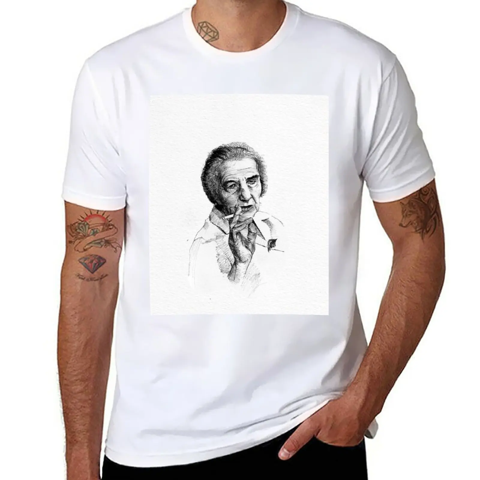Summer Clothing Aesthetic - Golda Meir 티셔츠, 미적 의류, 블랙
