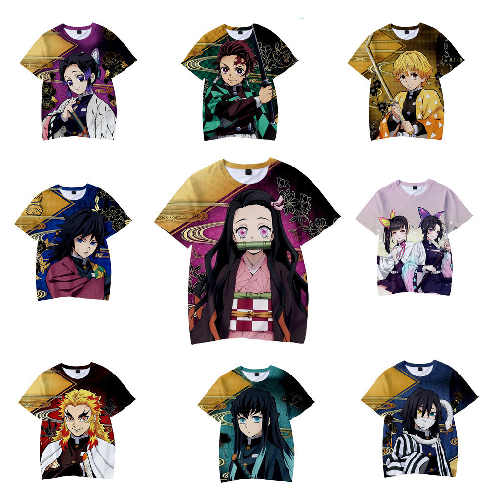 Summer Away Clothing - DemonSlayer 아동용 반팔 티셔츠 아동복 주변기기