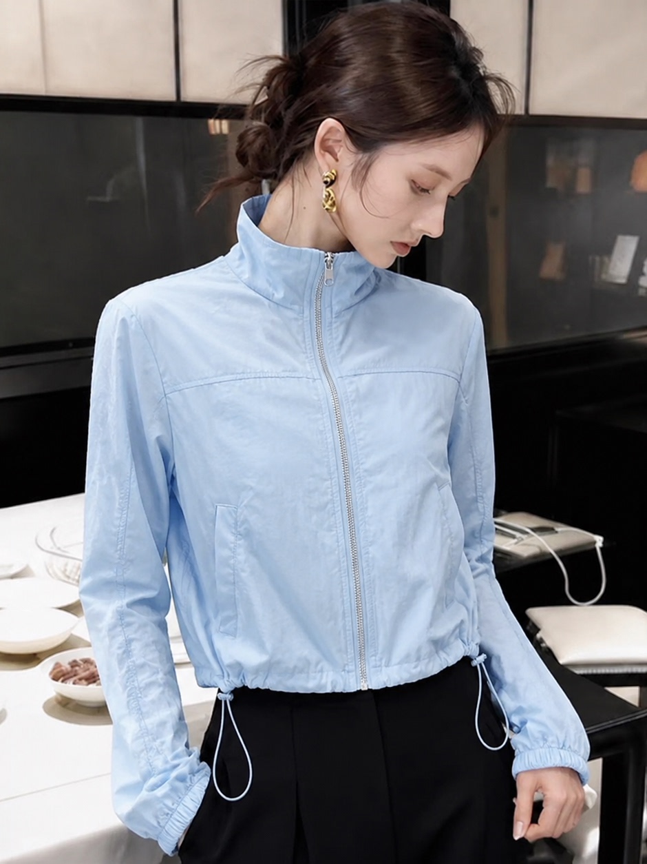 Summer Clothing Label - 2026년 여름 여성용 슬림핏 긴팔 숏