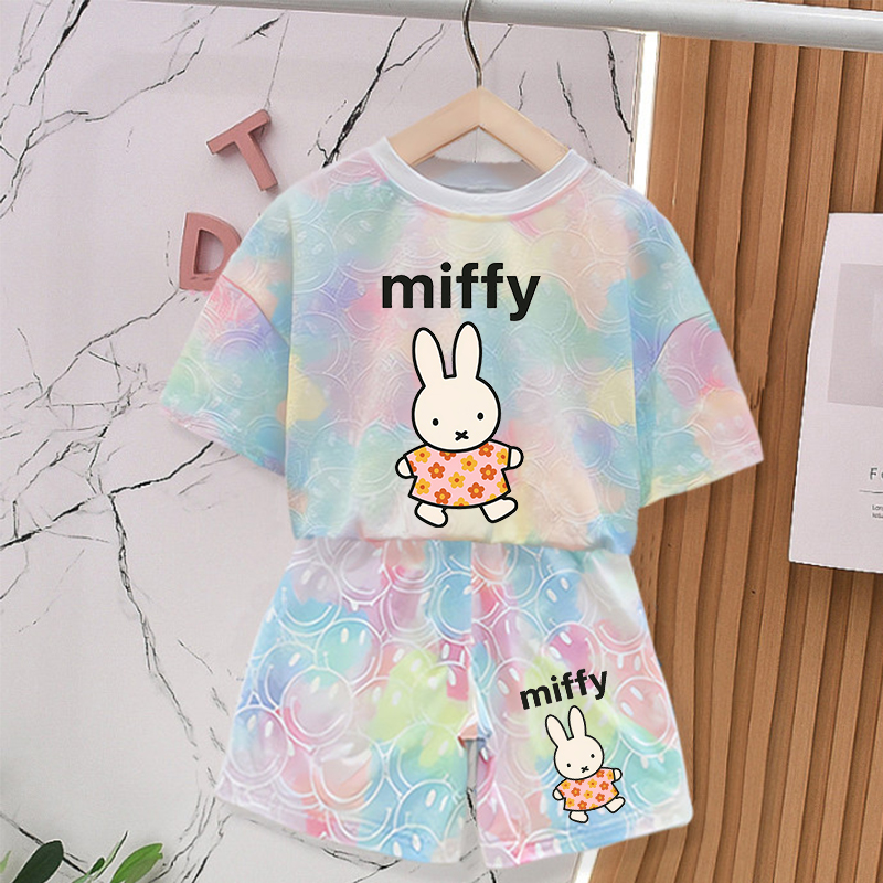 Summer Clothing Baby Girl - 미피스 토끼 여름 의류 세트 아기