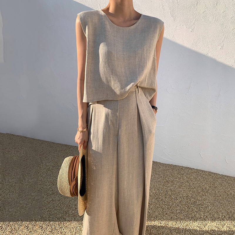 Summer Linen Clothing For Women - 여성 세트 2종 2026 봄 여름