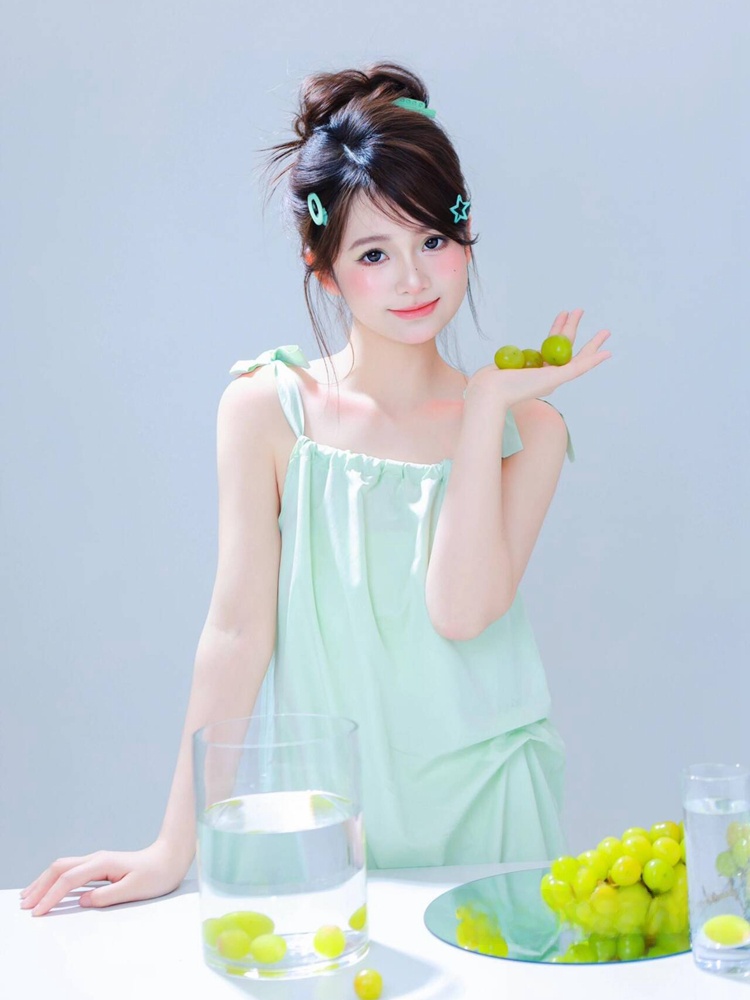 새로운 여름 사진 한국 스타일 달콤하고 귀여운 투명한  - Summer Clothing Girl 리뷰 및 가격