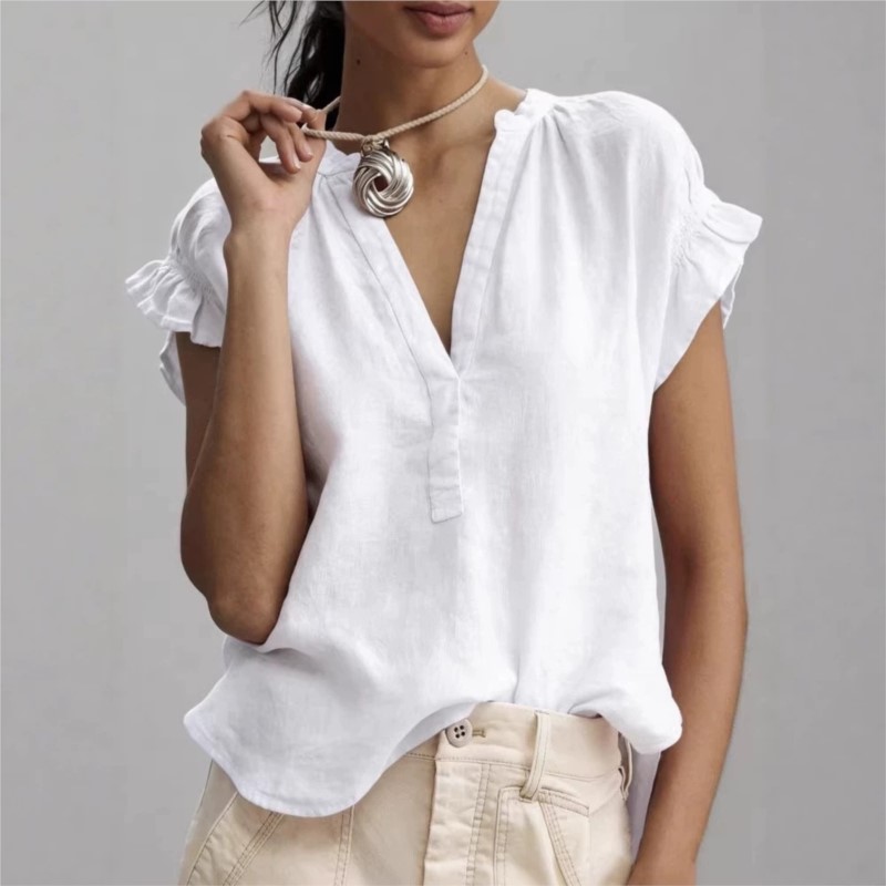 여성 블라우스 2026 봄 여름 신상 보헤미안 캐주얼  - Summer Linen Clothing For Women 리뷰 및 가격