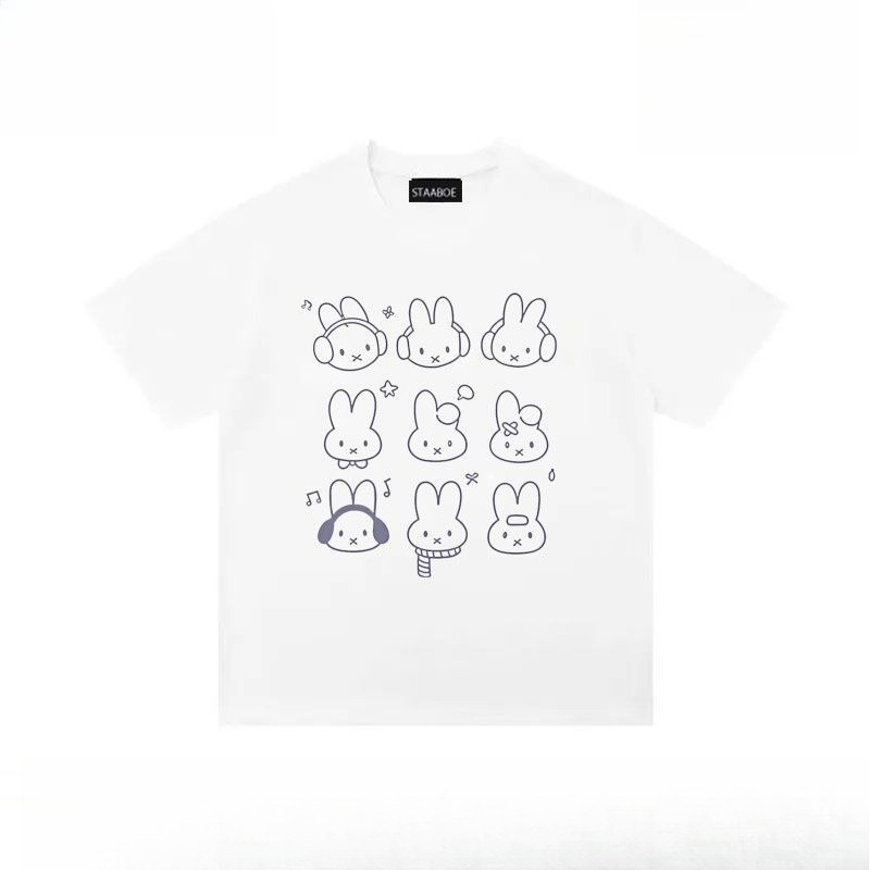 귀여운 미피 티셔츠, 귀여운 만화 미피 티셔츠, 여름용 - Summer Away Clothing 리뷰 및 가격