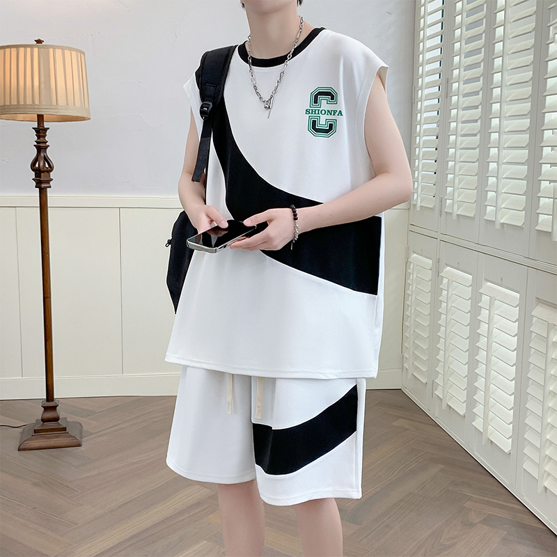남성 캐주얼 2피스 스포츠웨어 세트 스트리트웨어 패션  - Summer Clothing Men Fashion 리뷰 및 가격