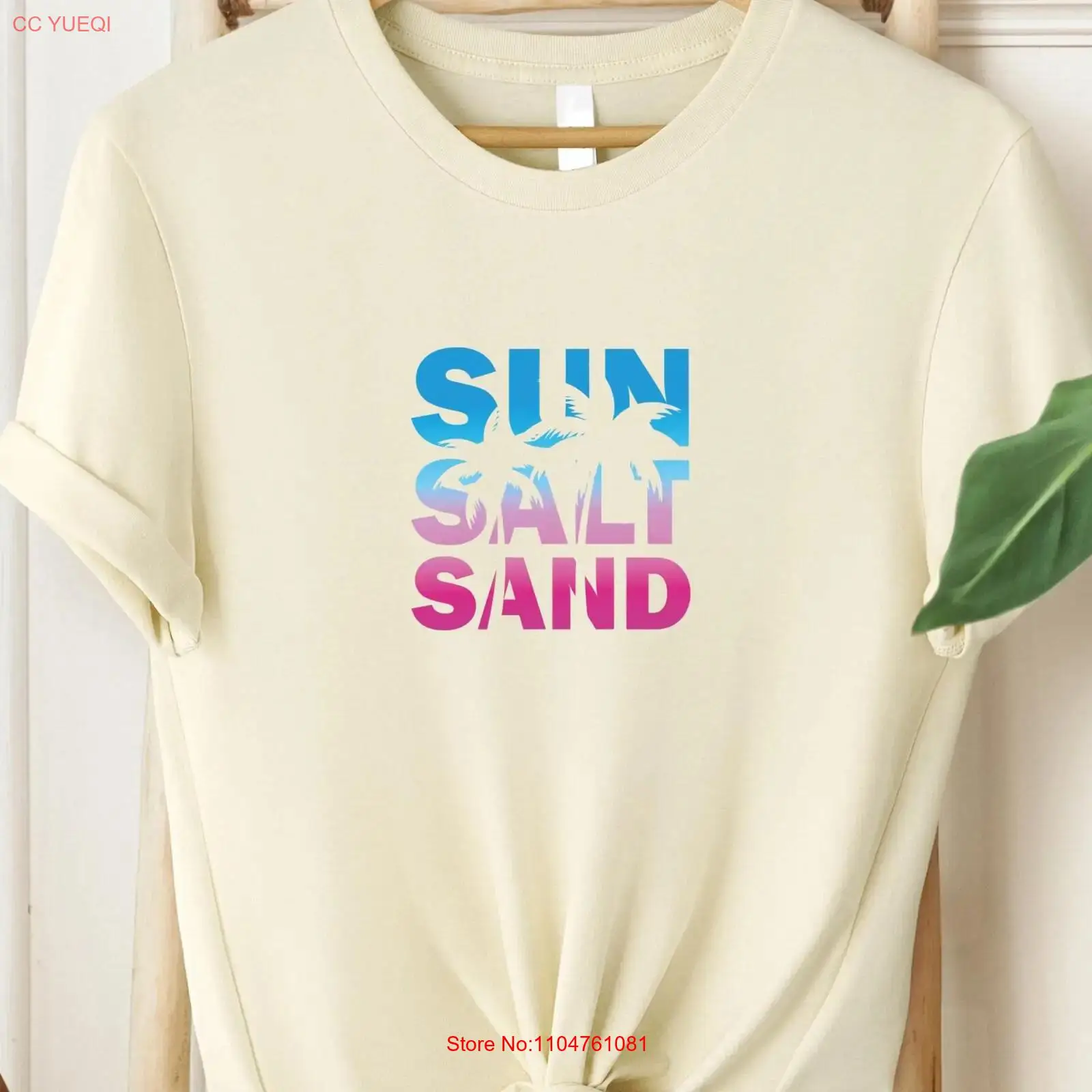 Sun Salt Sand 티셔츠 레트로 여름 분위기 트 - Summer Vacation Clothing Men 리뷰 및 가격