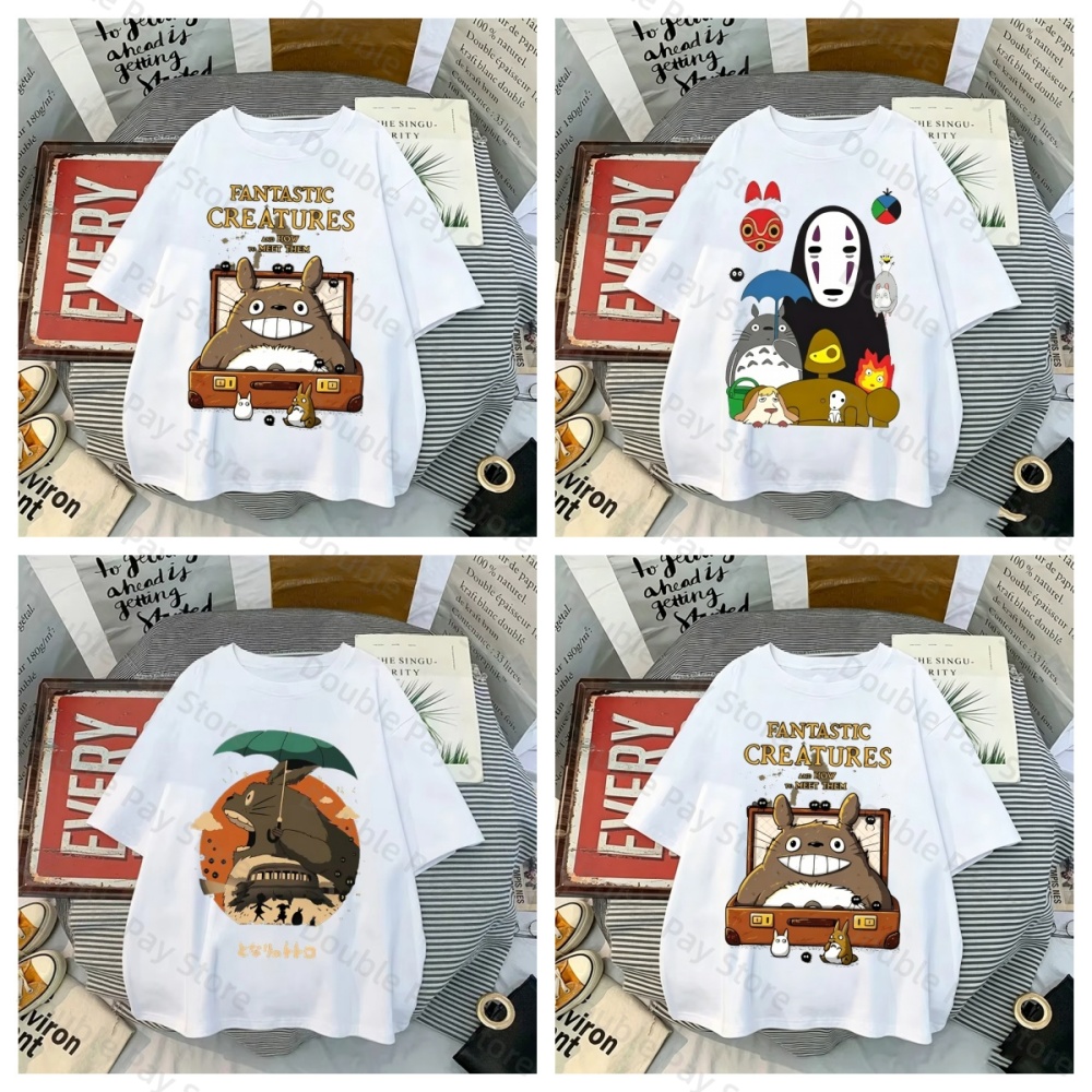 애니메이션 토토로 스피릿 어웨이 티셔츠 유니섹스 플러스 - Summer Away Clothing 리뷰 및 가격