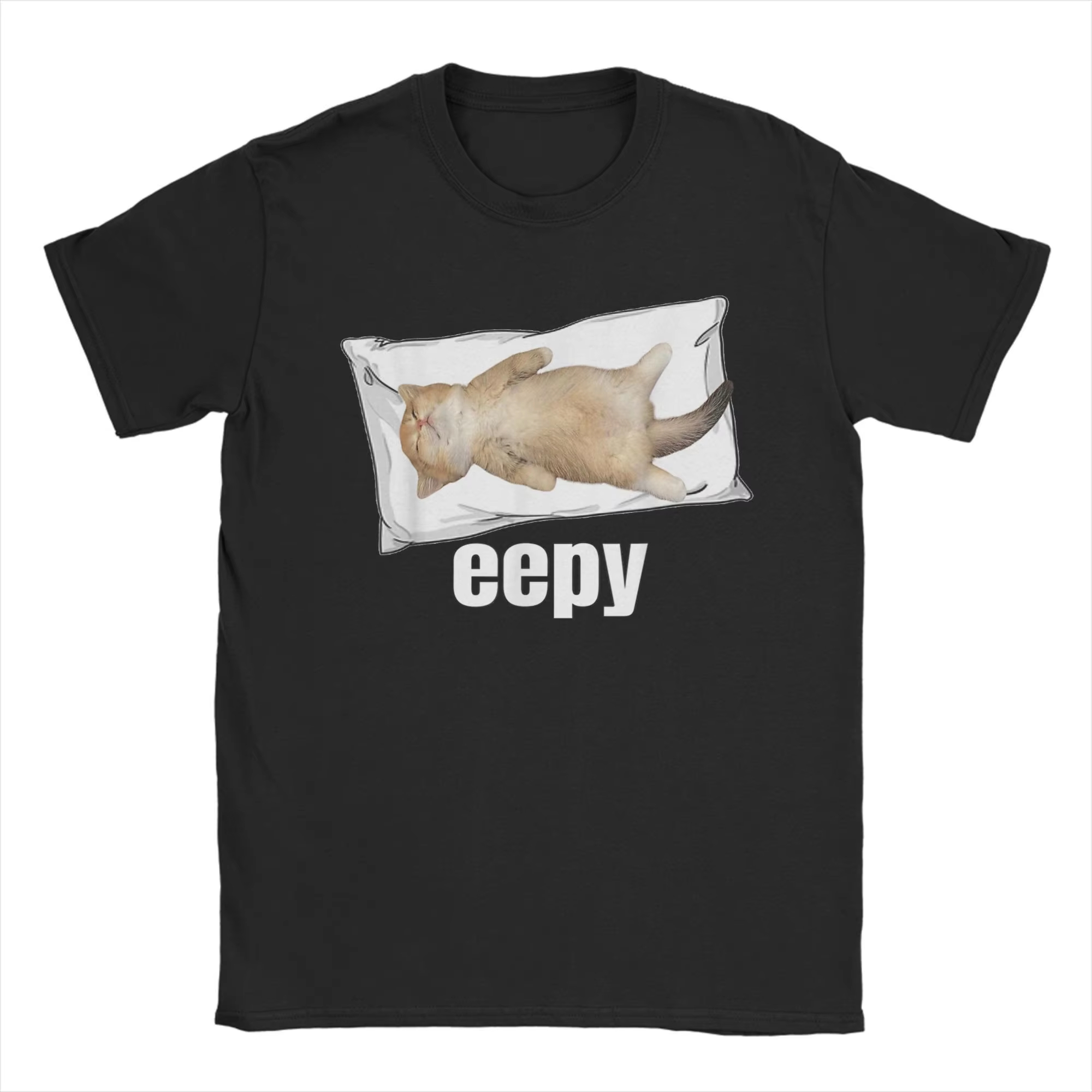 2026 핫 뉴 남성 티셔츠 Eepy Cat Sleep - Summer Clothing Gif 리뷰 및 가격