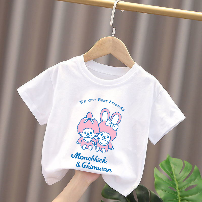Monchhichi 키즈 티셔츠 애니메이션 피규어 소년 - Summer Clothing Girl 리뷰 및 가격