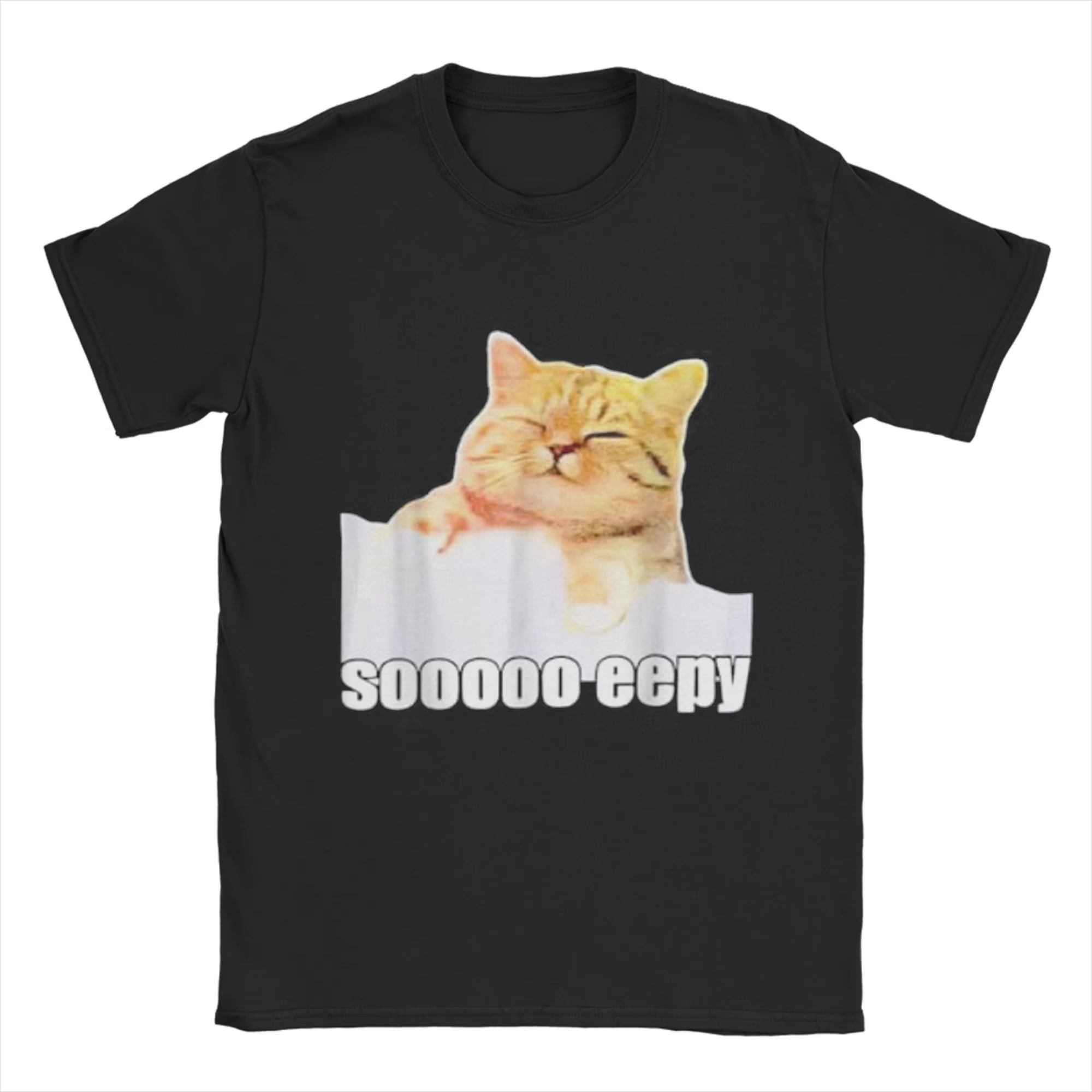남성 티셔츠 Eepy Cat Sleepy Cat Mem - Summer Clothing Gif 리뷰 및 가격