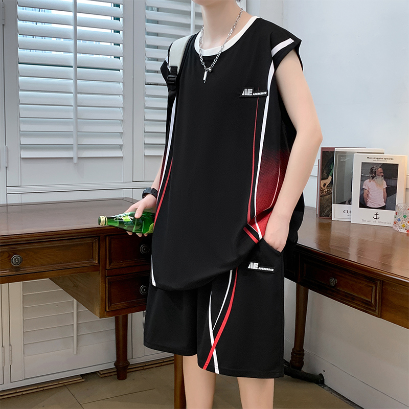 남성 캐주얼 2피스 스포츠웨어 세트 스트리트웨어 패션  - Summer Clothing Men Fashion 리뷰 및 가격