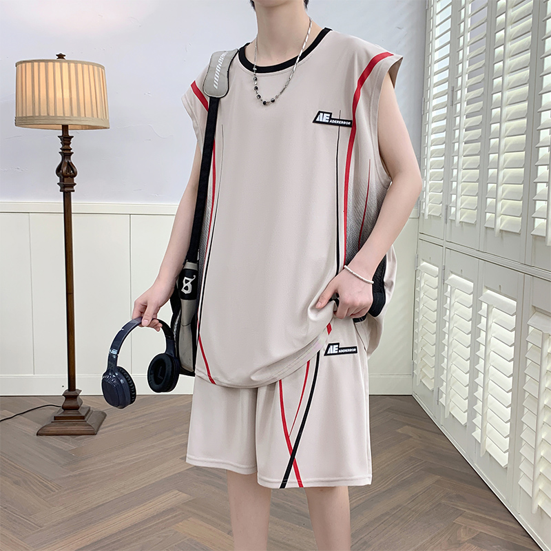 남성 캐주얼 2피스 스포츠웨어 세트 스트리트웨어 패션  - Summer Clothing Men Fashion 리뷰 및 가격