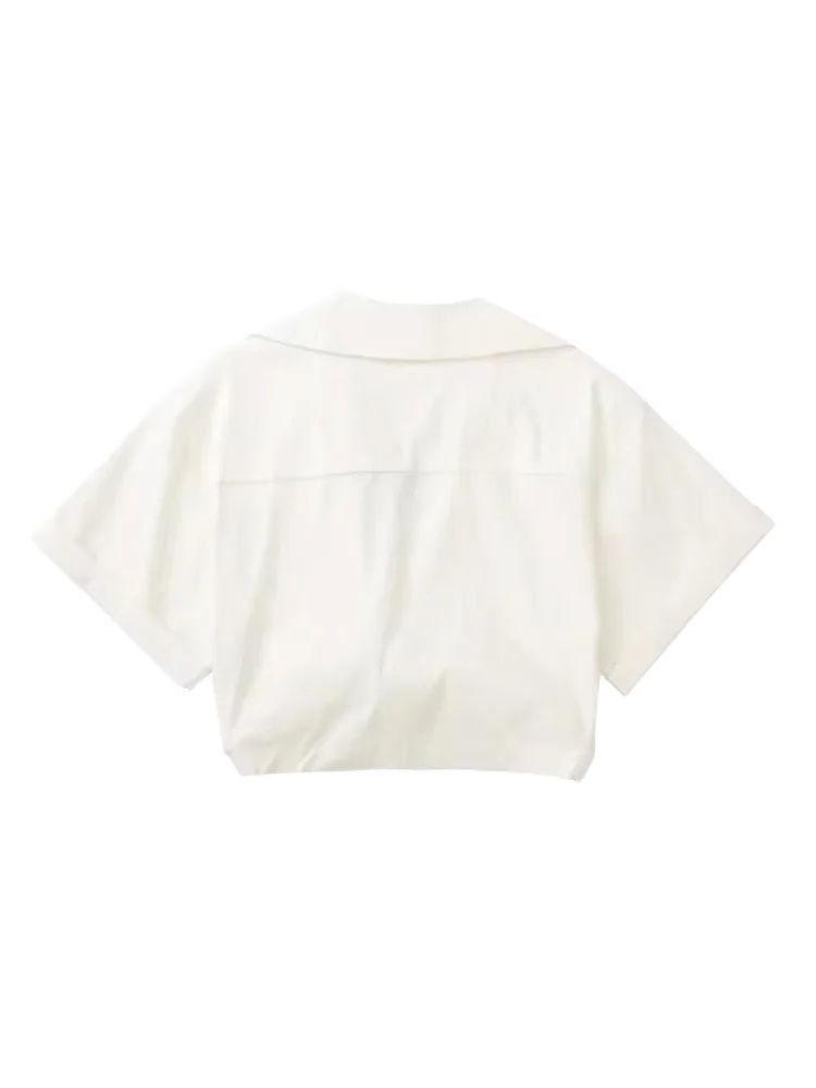 여름 신상 여성 패션 앞 매듭 탄성 린넨 크롭 셔츠 빈 - Crop Blouse Linen 리뷰 및 가격