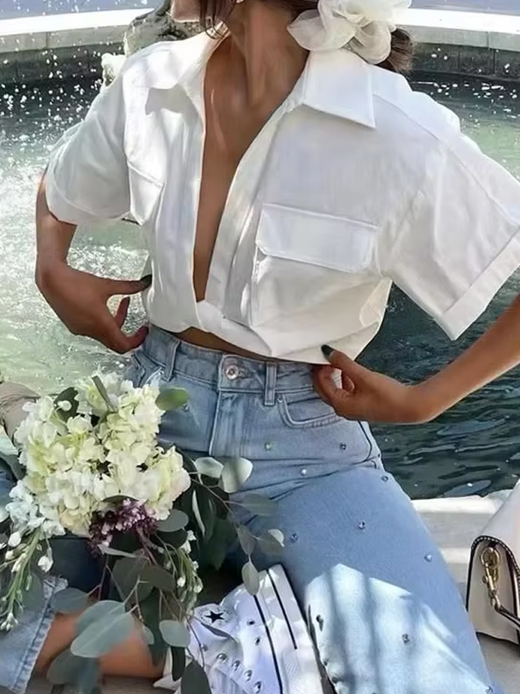 여름 신상 여성 패션 앞 매듭 탄성 린넨 크롭 셔츠 빈 - Crop Blouse Linen 리뷰 및 가격