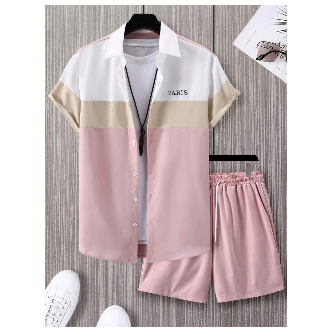 남성 패션 정장 블루 앤 화이트 패치워크 컬러 싱글 브 - Summer Clothing Men Fashion 리뷰 및 가격